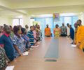 AHAFO REGIONAL MINISTER, HON. (MRS.) CHARITY GARDINER LEADS STAFF  OF THE RCC TO FORMALLY WELCOME NEW REGIONAL CO-ORDINATING  DIRECTOR