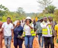 AHAFO REGIONAL MINISTER AND ROADS MINISTER TOUR KEY ROAD PROJECTS IN THE  REGION